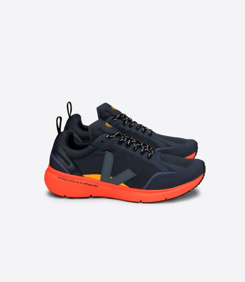 Lt V-Knit Black Kaki Jaune Fluo Veja Perfect
